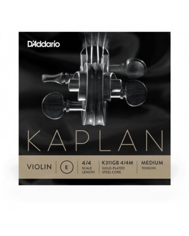 Cuerda E Para Violín D'Addario Kaplan Escala 4/4 Tensión Media K311GB 4/4M