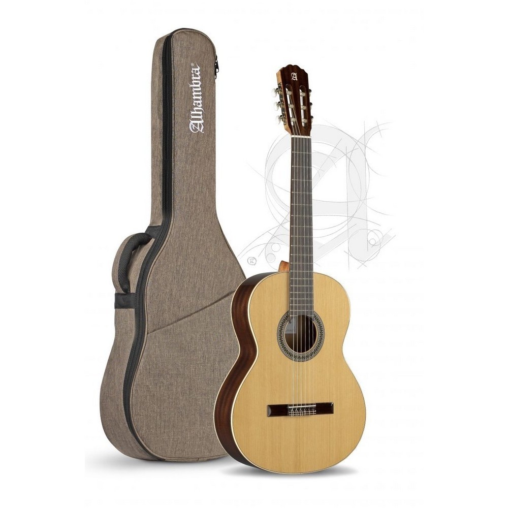 Guitarra Clásica Alhambra 2C Con Funda 9730 10 mm