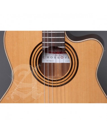 Guitarra Clásica Alhambra Crossover CS-1 CW E8 Cutaway Electrificada Con Funda 9738 25 mm