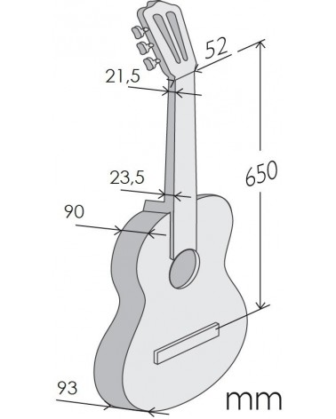 Guitarra Flamenca Alhambra 3 F Con Golpeador Con Funda 9730 10 mm