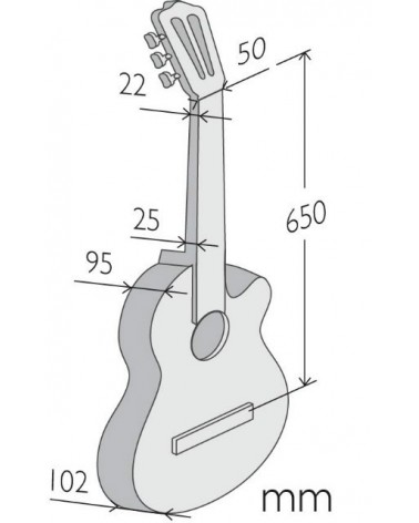 Guitarra Flamenca Alhambra 7 Fc CW E8 Cutaway Electrificada