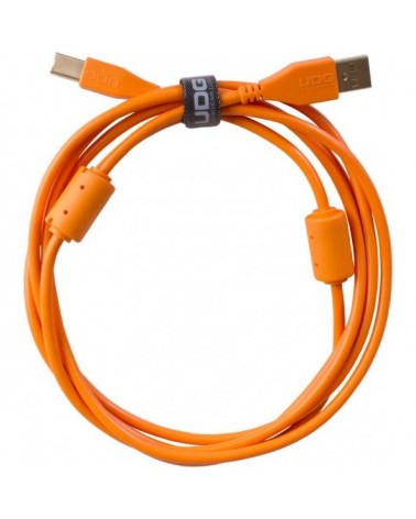 Cable USB 2.0 UDG Ultimate Audio A-B Orange Straight 2 Metros