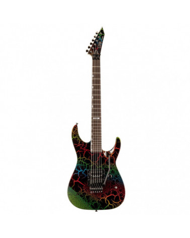 Guitarra Eléctrica LTD M1 CTM 87 RBCRK Rainbow Crakle