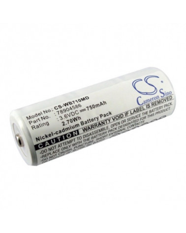 Batería Médica Compatible Welch Allyn WA-72200 NI-CD 3.6 V 750 MAH 2.7 WH 78904586 Keeler