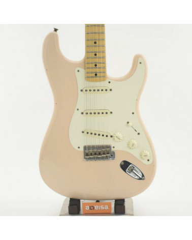 Guitarra Fender Custom Shop Limited 1957 Stratocaster Journeyman Relic 2022 Super Faded Aged Shell Pink 3478g