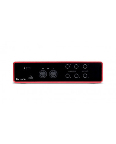 Interfaz De Audio Scarlett 4I4 3RD Gen Interfaz De Audio USB Focusrite