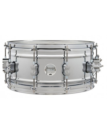 Caja PDP by DW Concept Chrome Over Steel 14x6.5" PD805190