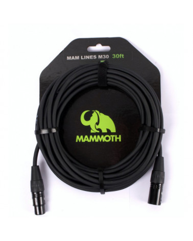 Cable De Micrófono XLR - XLR 9 Metros 30Ft Mammoth