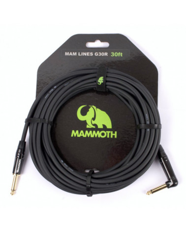Cable De Instrumento Jack Recto-Jack Acodado 9 Metros 30Ft Mammoth