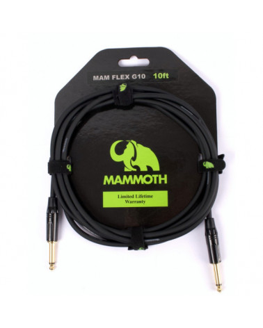 Cable De Instrumento Jack Recto-Jack Recto 3 Metros 10Ft Mammoth