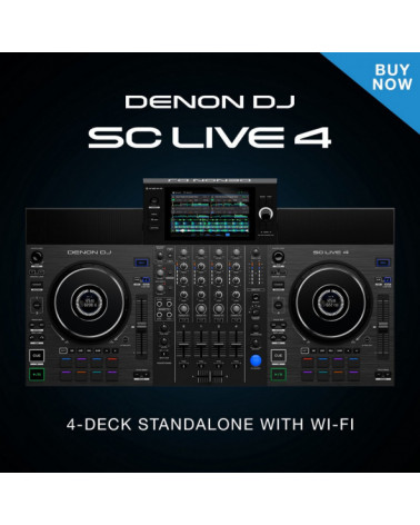 Controladora De DJ Denon SC Live 4