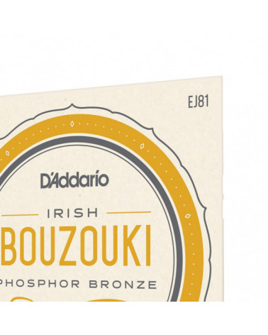 Juego De Cuerdas Para Bouzouki Irlandés D'Addario EJ81 2x11 - 2x16 - 2x28 - 2x40