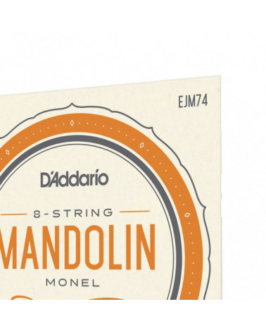Juego De Cuerdas Para Mandolina Monel D'Addario EJM74 Calibre Medio 11-40