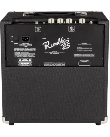 Amplificador De Bajo Fender Rumble 25 V3 230V EUR Black/Silver