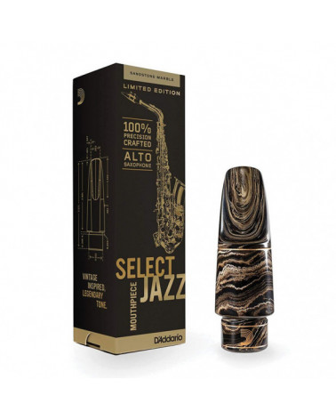 Boquilla De Saxofón Alto De Mármol D'Addario Select Jazz MJS-D7M-MB
