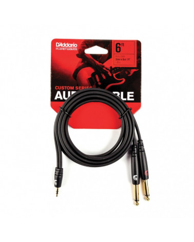 Cables De Audio D'Addario De 1/8" A 1/4" Custom Series PW-MPTS-06