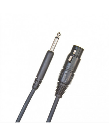 Cable Para Micrófono Asimétrico Serie Classic D'Addario De XLR A 1/4 De Pulgada (8 Metros) PW-CGMIC-25