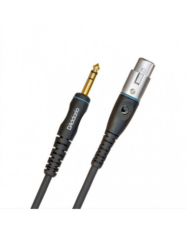 Cable Para Micrófono Serie Custom D'Addario De XLR Hembra A 1/4 De Pulgada (3 Metros) PW-GM-10