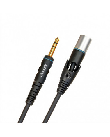 Cable Para Micrófono Serie Custom D'Addario De XLR Macho A 1/4 De Pulgada (3 Metros) PW-GMMS-05