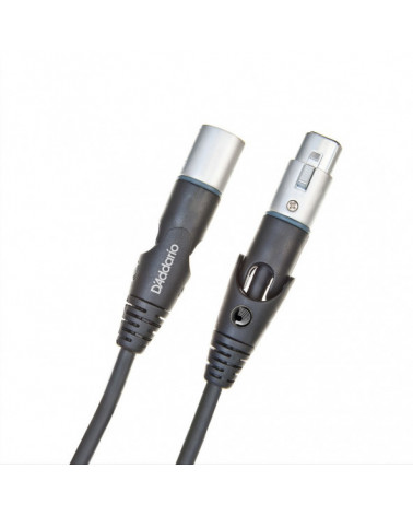 Cable Para Micrófono XLR Con Conector Giratorio Serie Custom D'Addario (3 Metros) PW-MS-10