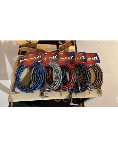 Cable Spectraflex Jack-Jack 5.5m Acodado Negro-Azul-Marado-Rojo-Oro