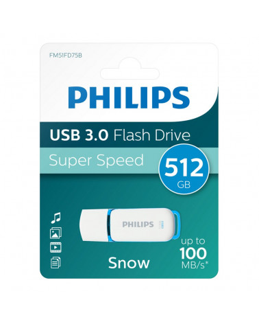 Memoria USB 3.0 Philips 512GB Snow Edition Spring Green