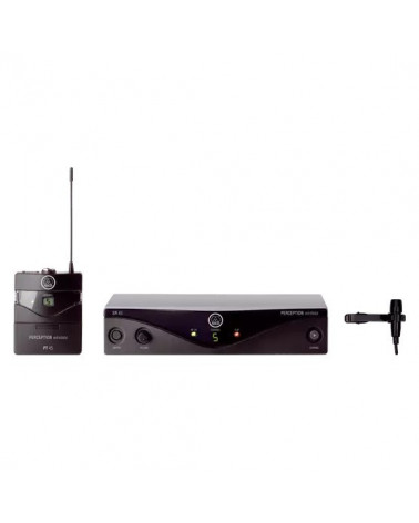 Sistema Inalámbrico UHF AKG 45 Presenter Band B2 Con Petaca, Micrófono Lavalier Y Receptor