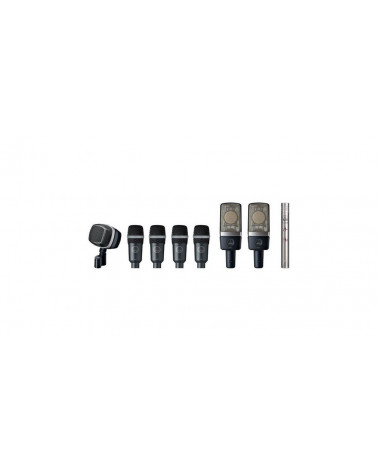 Set De Micrófonos Premium Para Batería AKG (D12, C214, C451, D40)