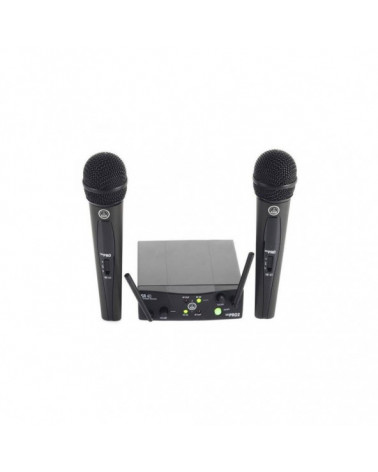 Sistema Inalámbrico UHF AKG 40 Vocal Band ISM2/3 Con 2 Micrófonos Y Receptor