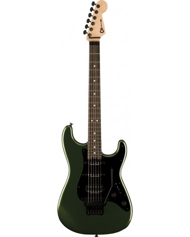 Guitarra Eléctrica Charvel Pro-Mod So-Cal Style 1 FR E Ebony Lambo Green PM SC4 HSS FR LAMBO GRN