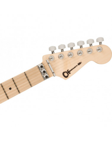 Guitarra Eléctrica Charvel Pro-Mod So-Cal Style 1 FR M Maple Gloss Black PM SC1 HH FR GLOSS BLK MIRROR PG