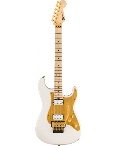 Guitarra Eléctrica Charvel Pro-Mod So-Cal Style 1 FR M Maple Snow White PM SC1 HH FR SNOW WHT W/GLD AL PG
