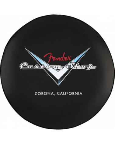 Taburete Fender Custom Shop Chevron Logo Barstool Black/Chrome 24"