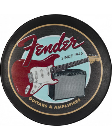 Taburete Fender Guitars & Amps Pick Pouch Barstool Black/Black 24"