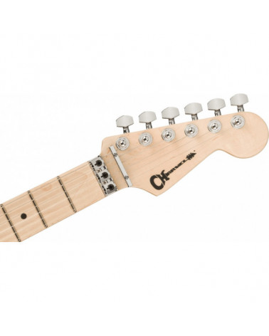 Guitarra Eléctrica Charvel Pro-Mod So-Cal Style 1 FR M Maple Gloss Black PM SC4 HSS FR GLOSS BLK W/BLK AL PG