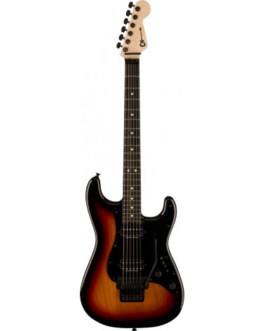 Guitarra Eléctrica Charvel Pro-Mod So-Cal Style 1 FR E Ebony Three-Tone Sunburst PM SC1 HH FR 3TS
