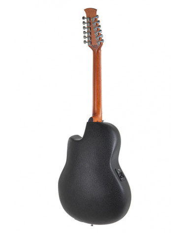 Guitarra Electroacústica De 12 Cuerdas Applause AB2412II Mid Cutaway Black Satin AB2412II-5S