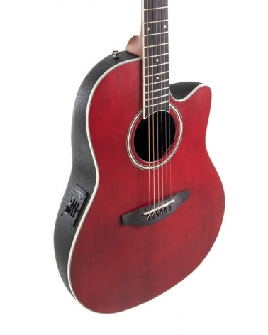 Guitarra Electroacústica Applause AB24II CS Mid Cutaway Ruby Red Satin AB24-2S
