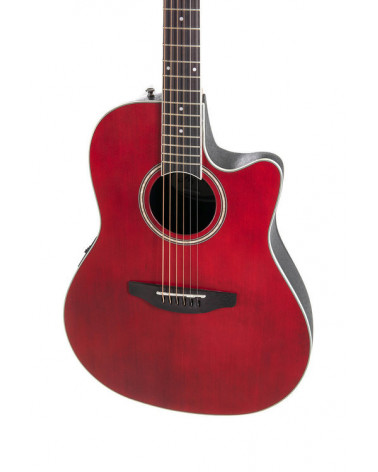 Guitarra Electroacústica Applause AB24II CS Mid Cutaway Ruby Red Satin AB24-2S