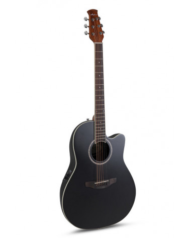 Guitarra Electroacústica Applause AB28 Super Shallow Bowl Cutaway Black Satin AB28-5S