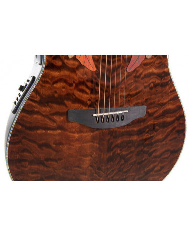 Guitarra Electroacústica Ovation Celebrity Elite Plus Mid Cutaway Dark Tiger Eye CE44P-TGE-G