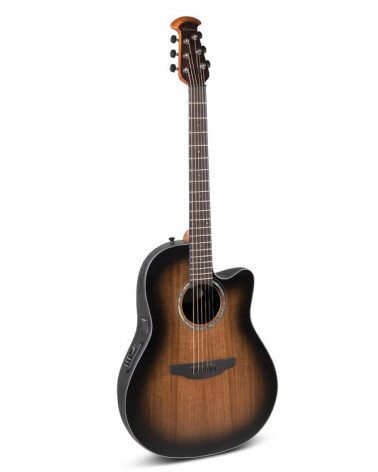Guitarra Electroacústica Ovation Celebrity Standard Plus Mid Cutaway Blackwood Burst CS24P-ABLKW-G