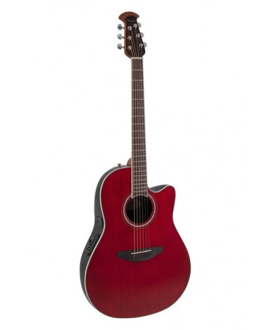 Guitarra Electroacústica Ovation Celebrity Traditional Mid Cutaway Ruby Red CS24-RR-G