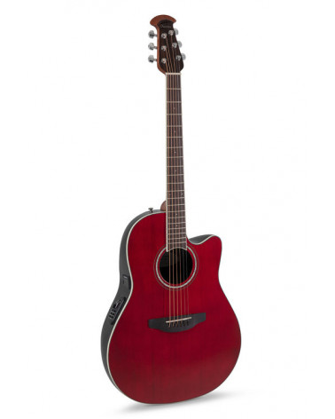 Guitarra Electroacústica Ovation Celebrity Traditional Mid Cutaway Ruby Red CS24-RR-G