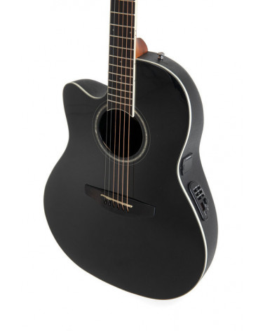 Guitarra Electroacústica Ovation Celebrity Traditional Mid Cutaway Black CS24L-5G-G