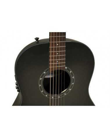 Guitarra Electroacústica Ovation Pro Series Ultra Mid-Depth Pitch Black 1516PBM-G