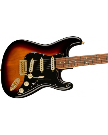 Guitarra Eléctrica Fender Limited Edition Player Stratocaster PF 3 Tone Sunburst Gold Hardware