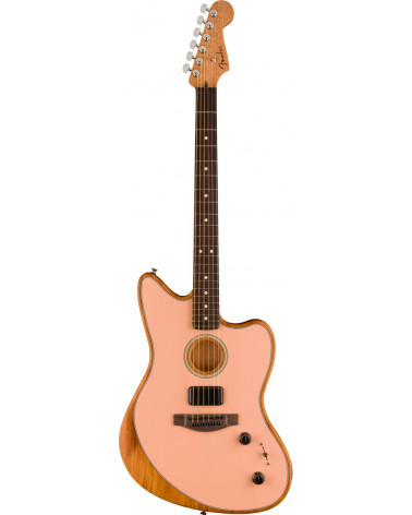 Guitarra Acústica/Eléctrica Fender Acoustasonic Player Jazzmaster Rosewood Shell Pink