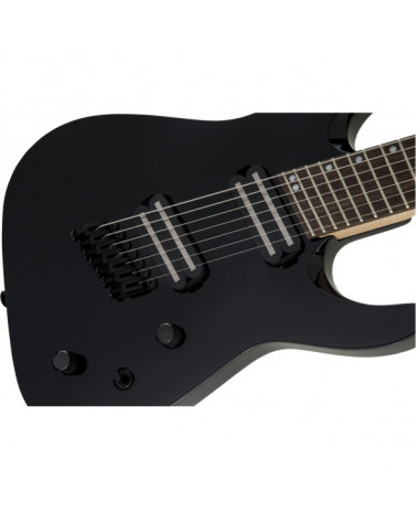 Guitarra Eléctrica De 7 Cuerdas Jackson X Series Dinky Arch Top DKAF7 MS Laurel Multi-Scale Gloss Black