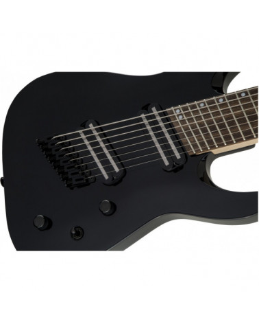 Guitarra Eléctrica De 8 Cuerdas Jackson X Series Dinky Arch Top DKAF8 MS Laurel Multi-Scale Gloss Black